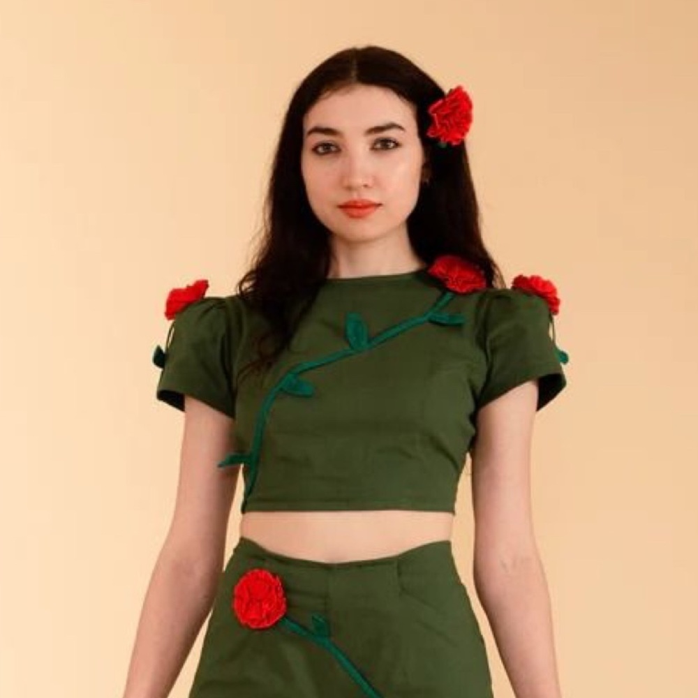 Samantha Pleet Green Persiphone Top 🌹rare green sold out!